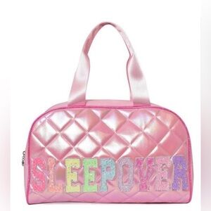 Miss Gwen’s OMG Accessories Bubble Gum Sleepover Quilted Duffel Bag